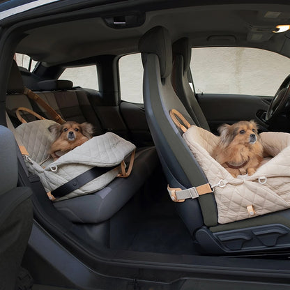 Luxury Quilted Pet Carrier and Car Seat