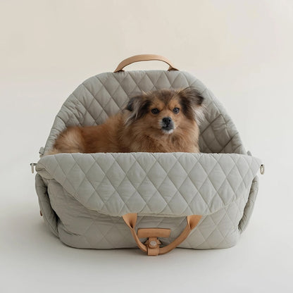 Luxury Quilted Pet Carrier and Car Seat